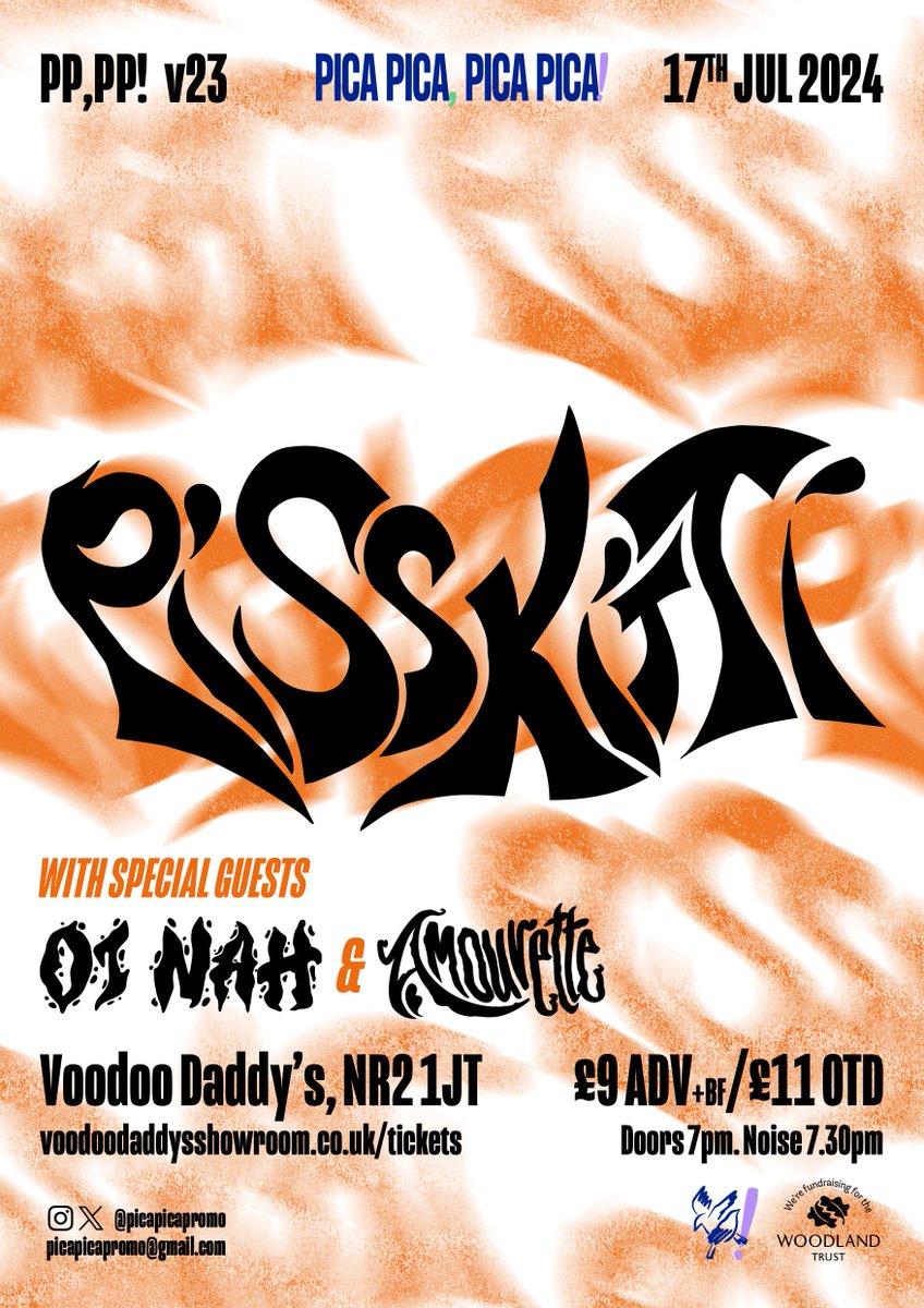 Pica pica, Pica pica! (@picapicapromo) on Twitter photo Hello July! PP,PP! has a hot gig for ya: <a href="/pisskitti/">PISS KITTI</a>*, Oi Nah, Amourette at Voodoo Daddy's, #Norwich, W 17 July 🔥🔥🔥 #garagerock #punk #hardcore #grunge
* "Unable to stand still the whole venue becomes their stage" <a href="/weshootmusicuk/">Weshootmusic</a>
🎟 Get involved: eventbrite.co.uk/e/piss-kitti-o… 🎟 Hello July! PP,PP! has a hot gig for ya: <a href="/pisskitti/">PISS KITTI</a>*, Oi Nah, Amourette at Voodoo Daddy's, #Norwich, W 17 July 🔥🔥🔥 #garagerock #punk #hardcore #grunge
* "Unable to stand still the whole venue becomes their stage" <a href="/weshootmusicuk/">Weshootmusic</a>
🎟 Get involved: eventbrite.co.uk/e/piss-kitti-o… 🎟