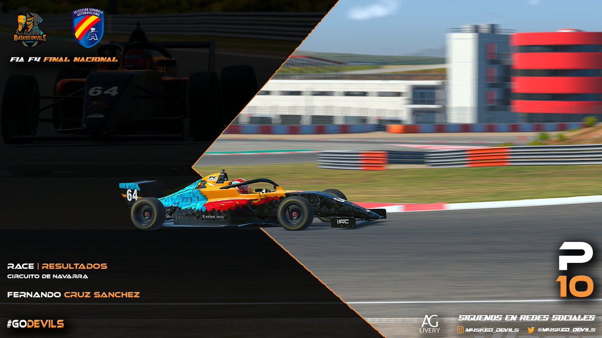 M4sked Devils eSports (@m4sked_devils) on Twitter photo Hace una semana tuvo lugar la final de <a href="/virtual_rfeda/">Virtual RFEDA</a> junto a <a href="/DriversparadeCb/">Drivers Parade Club</a> con el evento presencial
Tremendo 🔝 🔟 conseguido por <a href="/fer3c_14/">Fernandø</a>
Dar las gracias a la organizacion por el evento y su gestión asi como la enhorabuena al resto de participantes 👏 Hace una semana tuvo lugar la final de <a href="/virtual_rfeda/">Virtual RFEDA</a> junto a <a href="/DriversparadeCb/">Drivers Parade Club</a> con el evento presencial
Tremendo 🔝 🔟 conseguido por <a href="/fer3c_14/">Fernandø</a>
Dar las gracias a la organizacion por el evento y su gestión asi como la enhorabuena al resto de participantes 👏