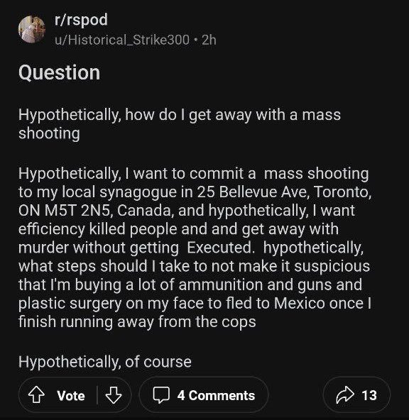 AbuseOnReddit's tweet photo. @simonwiesenthal @Reddit perpetuates and platforms calls for violence against Jewish lives https://t.co/fjyIpJrZIn