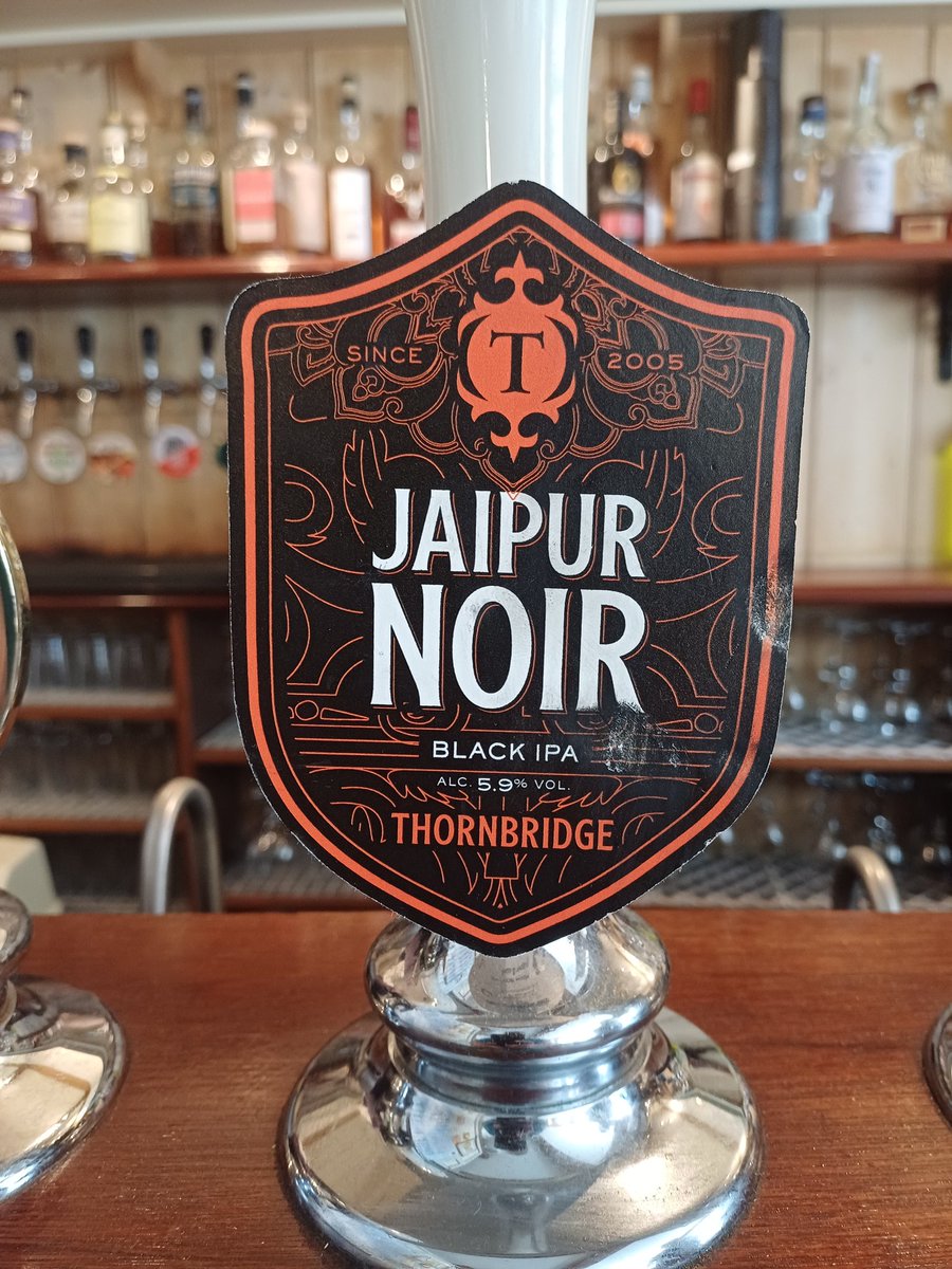 Look what's pouring 🫗 
<a href="/thornbridge/">Thornbridge Brewery</a> Jaipur DDH and Noir!
Come grab whilst they last 

#cask ##caskmarque ##Hertford ##supportlocalbusiness