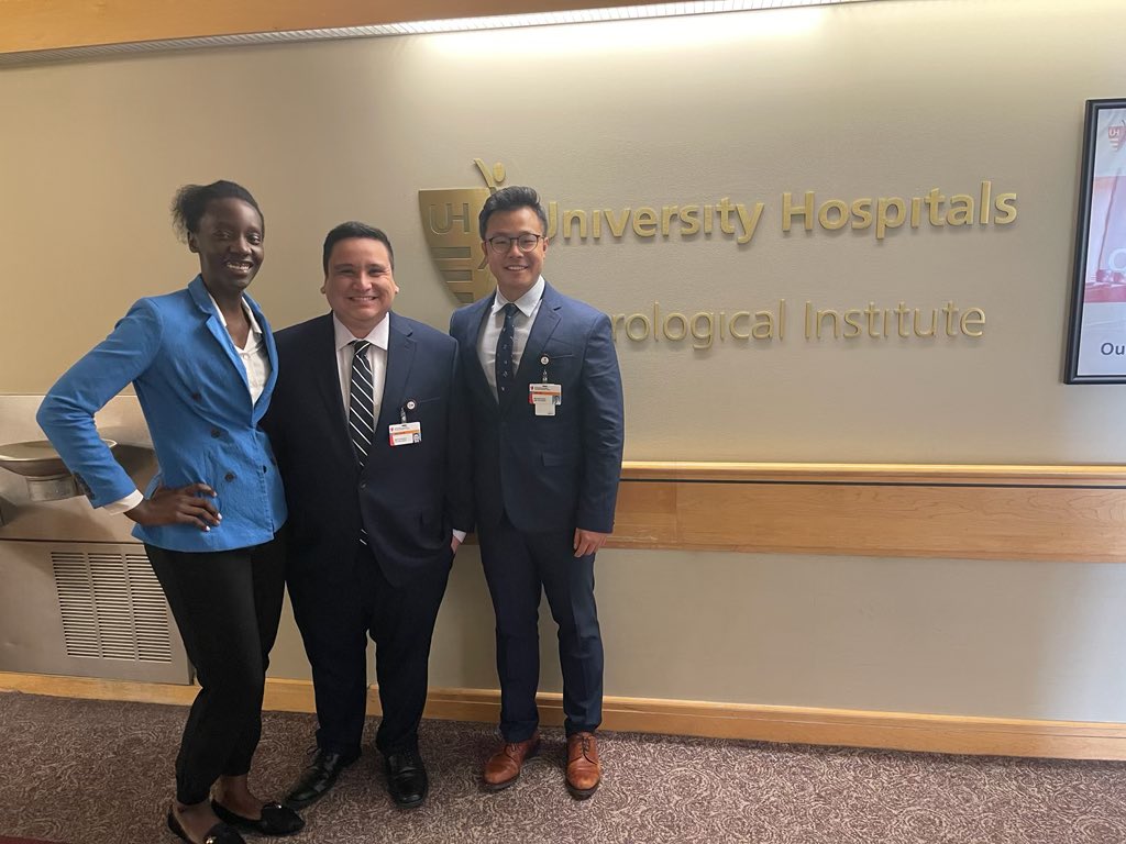 Had an incredible month during my Sub-I <a href="/UHCLENeurosurg/">University Hospitals of Cleveland Neurosurgery</a> with <a href="/The_Sharpe_Med/">Megan Sharpe</a> <a href="/Tianqi_Xiao/">Jack Xiao</a>. Grateful for all of the mentorship and guidance from all of the faculty and residents at this amazing program. 

#Match2025 #Neurosurgery