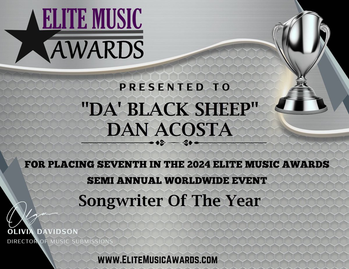 “DA’ Black Sheep” Dan Acosta tweet media