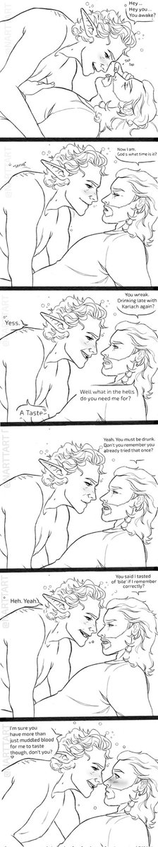 Drunk Astarion harassing half awake Gale 
#bloodweave #BaldursGate3 #Astarion #GaleDekarios #bg3 #astarionxgale #galexastarion #narttart