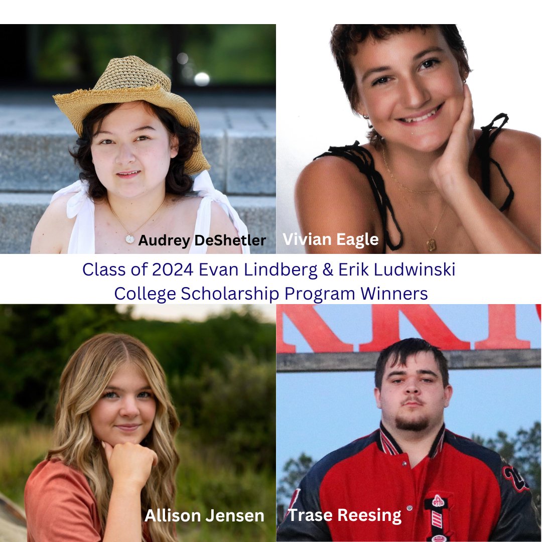 The EVAN Foundation (@evan_foundation) on Twitter photo Announcing our 2024 Evan Lindberg & Erik Ludwinski College Scholarship Program Winners: Audrey DeShetler, Vivian Eagle, Allison Jensen & Trase Reesing!
Thank you to Y-mAbs Therapeutics, <a href="/DayOneBio/">Day One Biopharmaceuticals</a>, & Louisa Huyge for your support! Announcing our 2024 Evan Lindberg & Erik Ludwinski College Scholarship Program Winners: Audrey DeShetler, Vivian Eagle, Allison Jensen & Trase Reesing!
Thank you to Y-mAbs Therapeutics, <a href="/DayOneBio/">Day One Biopharmaceuticals</a>, & Louisa Huyge for your support!