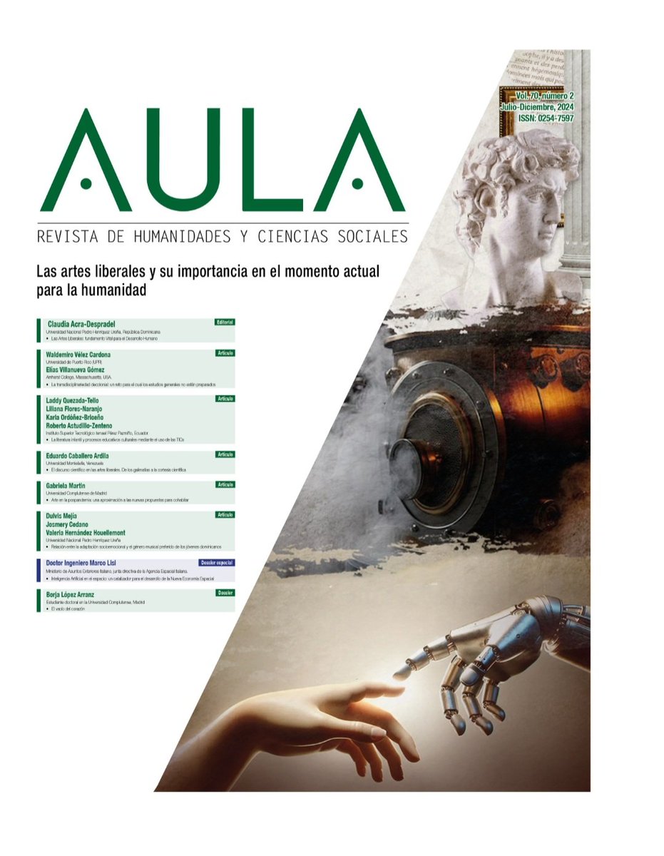 Ya tenemos en nuestro portal el volumen julio-diciembre, esta vez dedicado a las artes liberales.
Te invitamos a visitar revistas.unphu.edu.do y disfrutar de una interesante variedad de investigaciones sobre este tema.