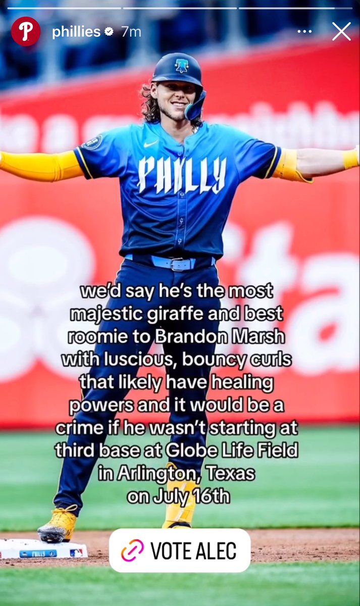 RhysPiecesss's tweet photo. Hard agree Phillies admin 🦒⭐️ https://t.co/Xm7XB2EcG0