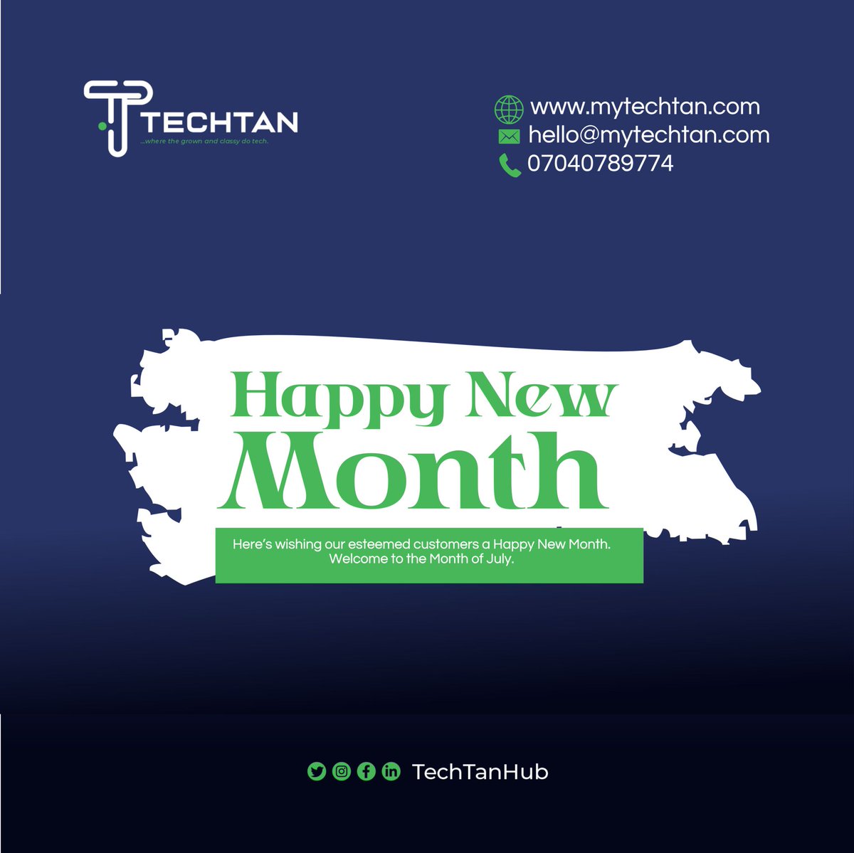 techtanhub's tweet image. Welcome to July!

Thanks to everyone who have showed their support and patronage since our launch

It&apos;s a new beginning to Come and Experience TechTan Hub 
#techtanhub #portharcourttechhub #TechRevolution #TECHTAN #techhub #techcommunity #portharcourttechhubs #portharcourt #bbtvi