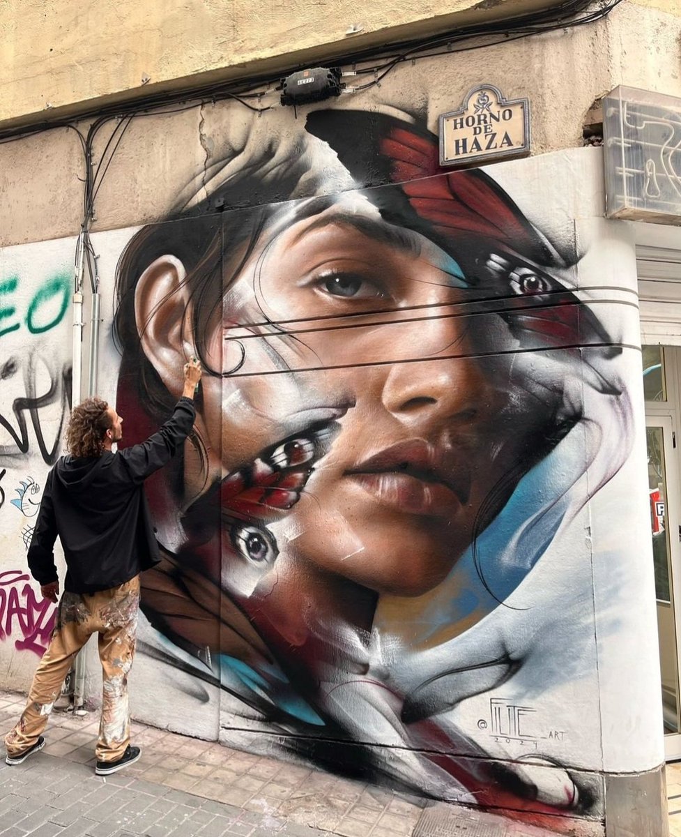 MolinaStreetArt's tweet photo. Art by Brazilian Filite in Granada, Spain (2024) #filite #streetart #lamolinastreetart | photo  via artist mysl .nl/PlKaY https://t.co/b6mMQC4Jen