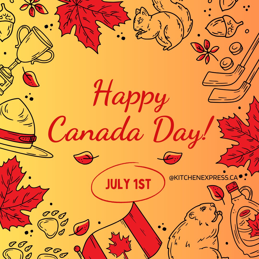 1KitchenExpress's tweet image. Happy Canada Day! 

Celebrate the spirit of Canada with family and friends. Here’s to making memories and sharing moments in the heart of your home. Enjoy the day! 

#CanadaDay #FamilyTime #CelebrateTogether #Langley #Surrey #KitchenExpress #ProudlyCanadian