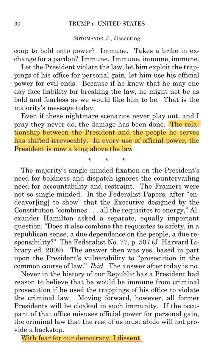 IdeayCarlitos's tweet photo. Sotomayor’s words in her dissent are terrifying. We are better than this. https://t.co/2oReuzap2u
