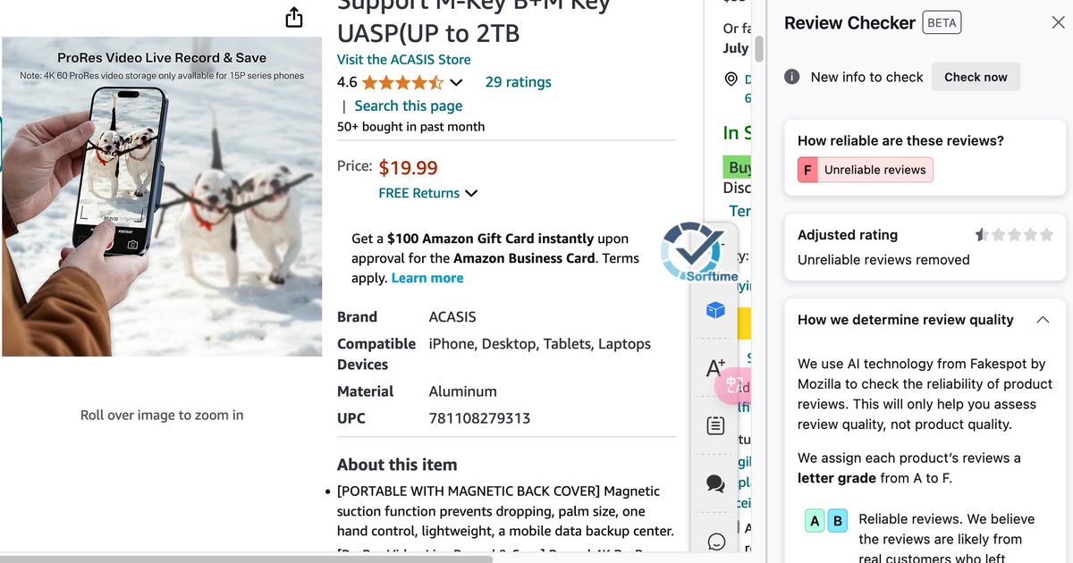 This one review checker is crazy!!! #firefox #amazonstyle #review #amazonreview