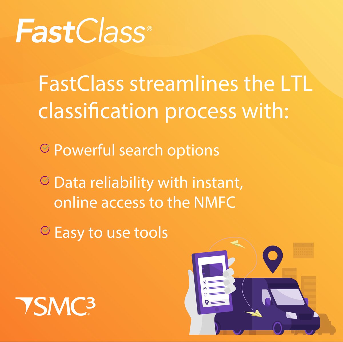 SMC3_Inc's tweet image. Don't let freight misclassification catch you off guard! Discover how FastClass® can help 🚚
smc3.info/FastClass

#shippingstrategy #supplychain #logisiticstech #LTL