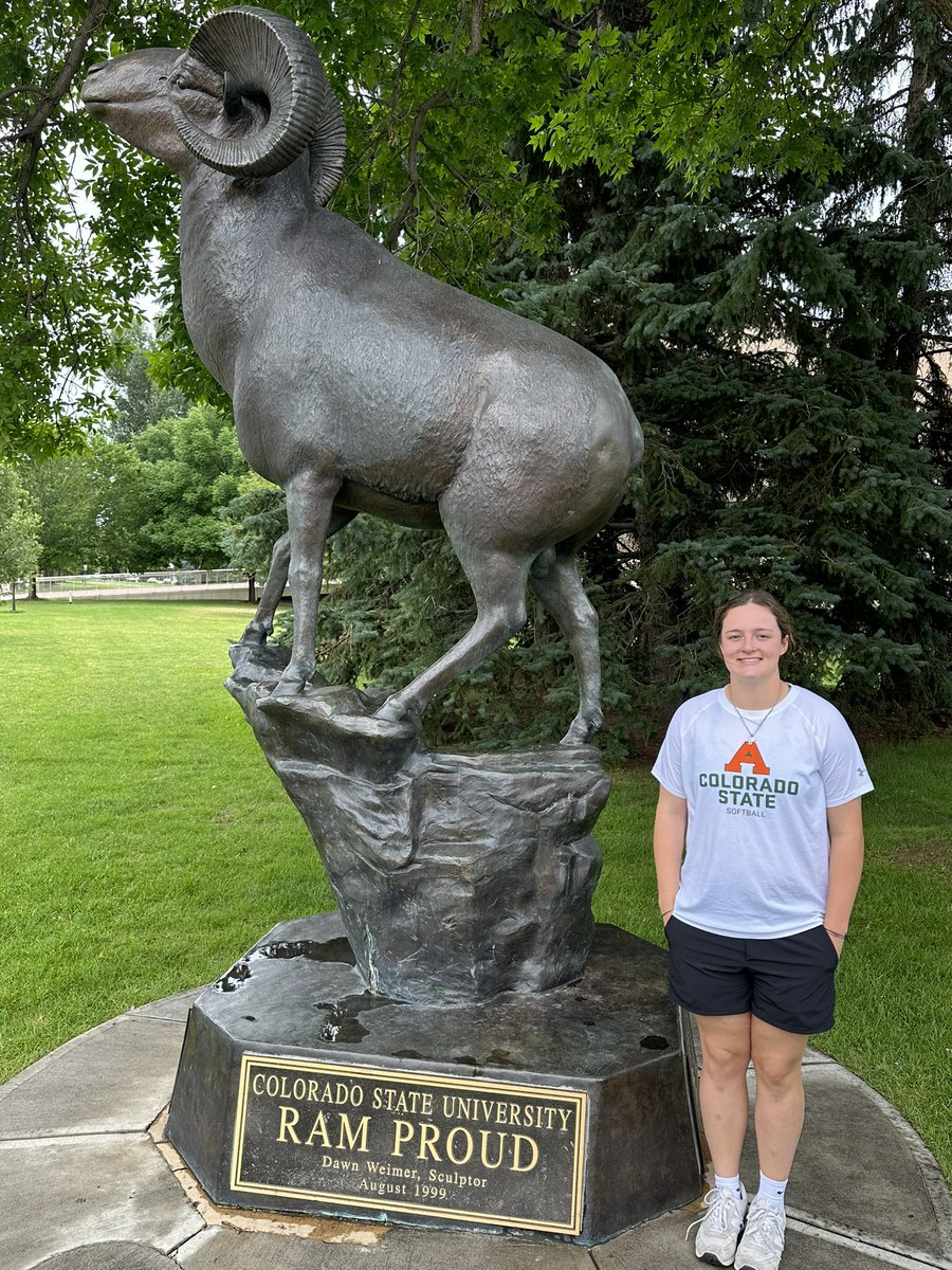 Grace_08catcher's tweet photo. CSU for the win! ❤️ I really enjoyed meeting @Coach_Fisher @CSUCoachEasley @bbogner14 and the @CSUSoftball players at yesterdays camp and today’s campus tour. Can’t wait to learn more and come back #camtheram #loveithere @TreyHoldbrook @BuzzCentex @johntcarpenter https://t.co/smScZ1KAjZ