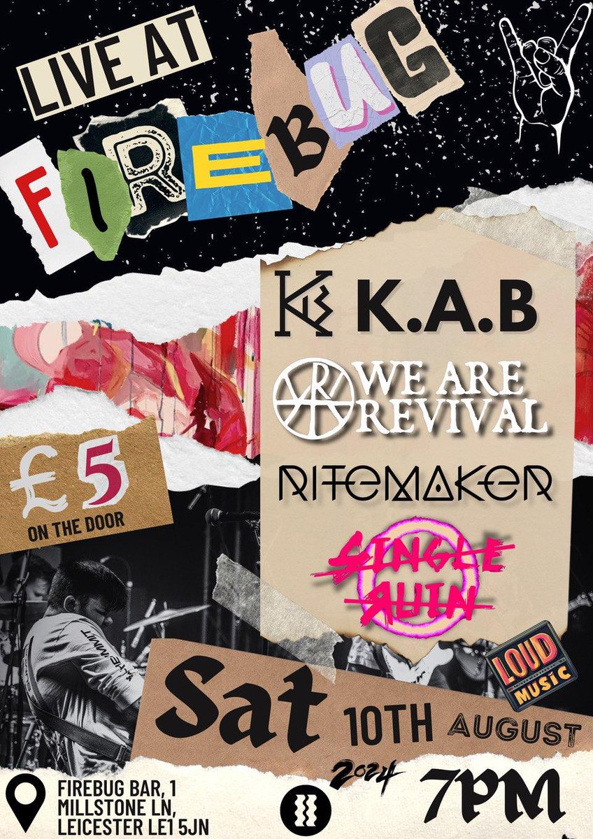 We've been gone for a bit, behold evidence we will soon not be gone. This also marks our Leicester debut. 10th August, at <a href="/FirebugBar/">Firebug</a>!