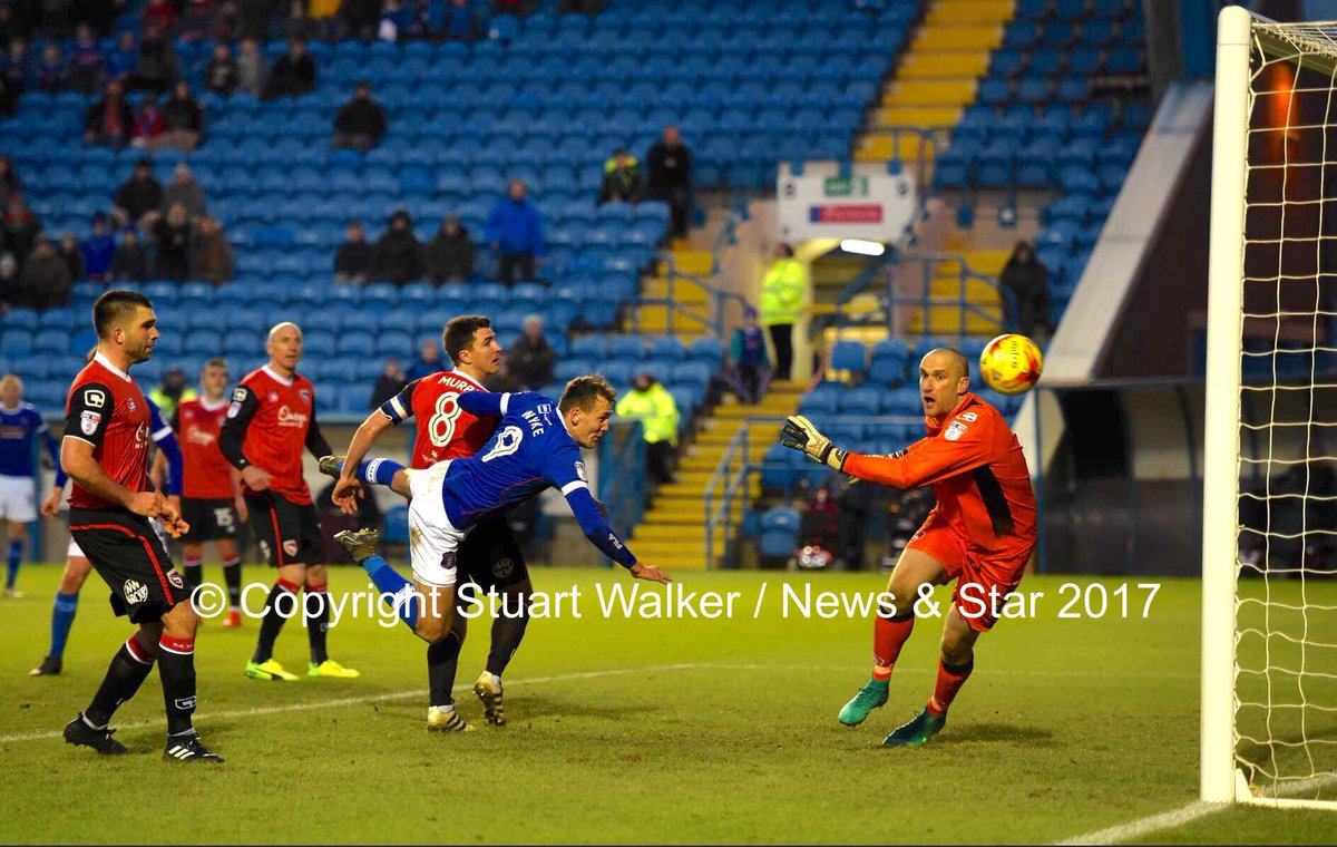 StuWalkerPhotos's tweet image. Fantastic signing for Carlisle United with Charlie Wyke coming back to the Blues. Hope to see more of this @joncolman @newsandstar