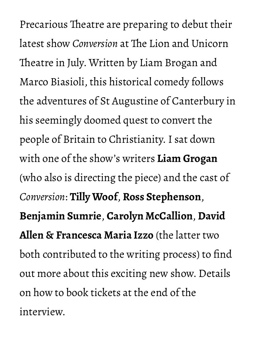 Precarious Theatre tweet media