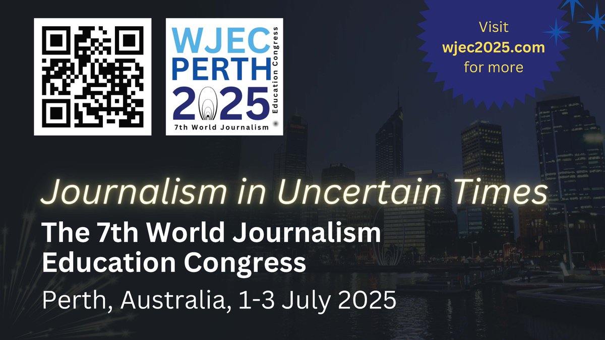 <a href="/TheWJEC/">@TheWJEC</a> <a href="/wjec2025/">WJEC2025</a> <a href="/WJECParis/">WJEC Paris 2019</a> <a href="/WJECnet/">@WJEC</a> <a href="/TheAJEUK/">TheAJEUK</a> <a href="/DailyWjec/">The Daily WJEC</a> <a href="/JERAAus/">JERAA</a> <a href="/AEJMC/">AEJMC</a> I'm looking forward to going. The 2025 WJEC theme is spot on for journalism educators who are preparing students for careers onwards.