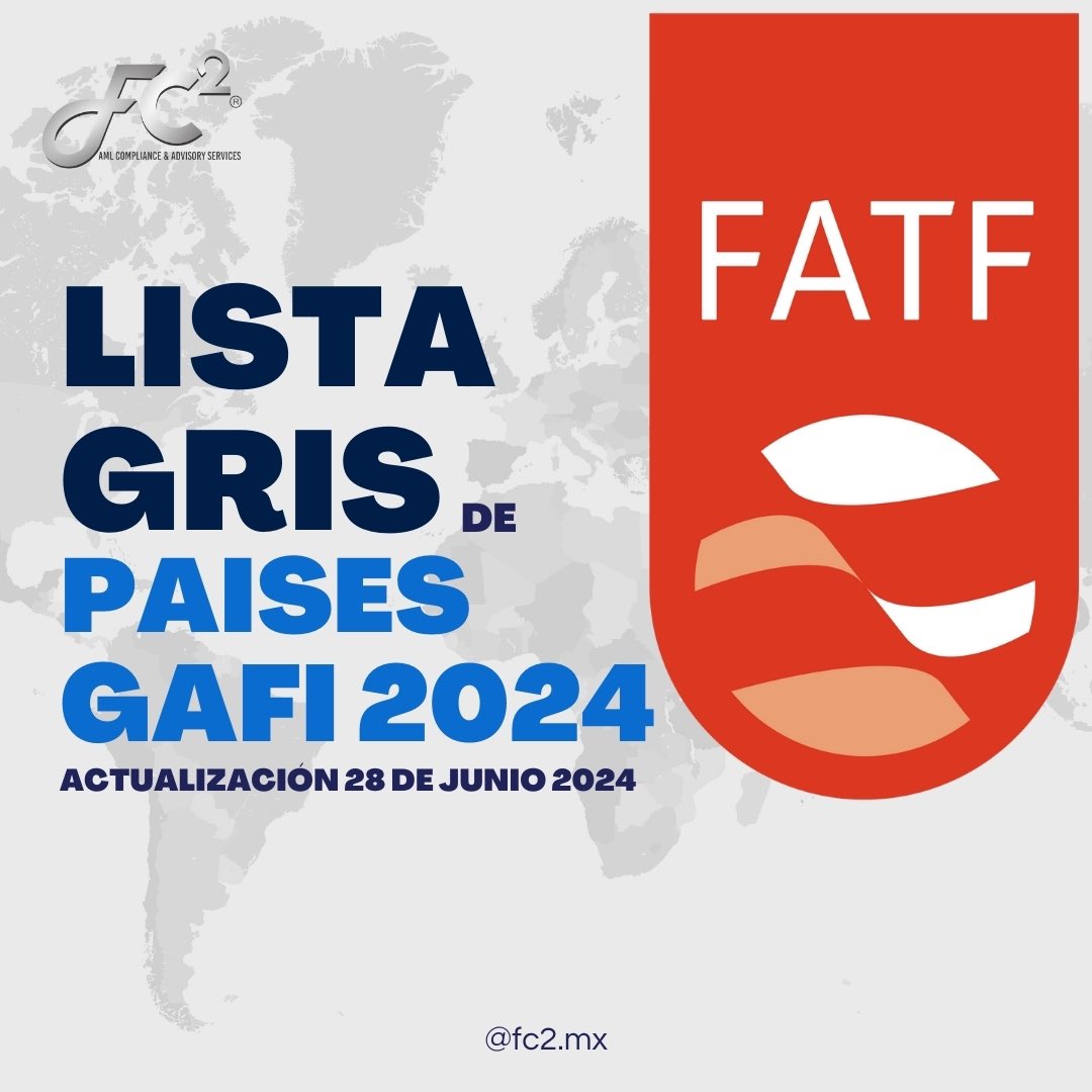 fc2cc's tweet image. 📢 Actualización de la Lista Gris del GAFI 🌍📝

Los países en la lista gris están trabajando en la implementación de medidas para mejorar sus marcos legales y regulatorios. 📊🔍

🔎 ¡Mantente informado y comparte tu opinión! 💬👇

#FC2 #GAFI #ListaGris #LD #FT #Transparencia