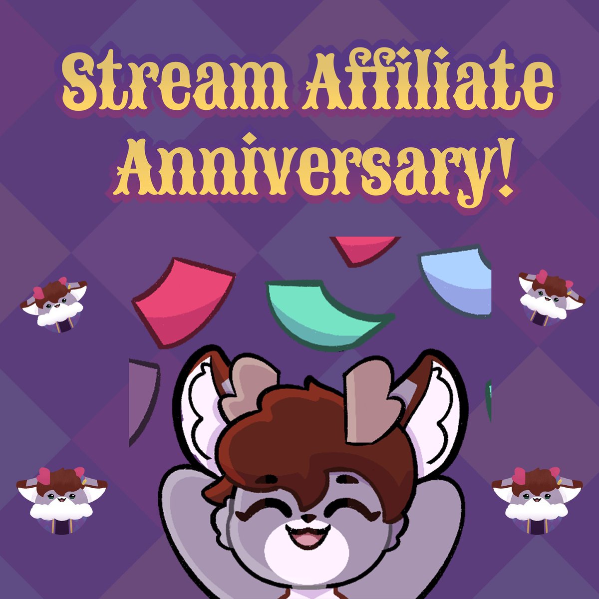 RozelDraws's tweet image. Affiliate Anniversary! Lets see if my computer can handle the stream upgrades x) Starting in 5-10 mins twitch.tv/rozeldraws