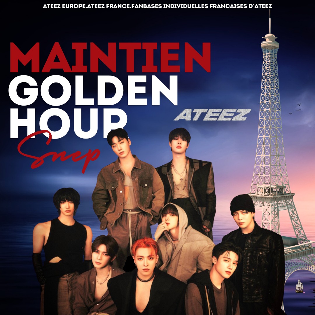 SanAteez_france's tweet photo. 01/07/24 ▶ SNEP | #ATEEZ #GOLDENHOUR_Part1 #GoldenHourWithSNEP
ATINYs ! Cela fait déjà 4 semaines que l'album est classé dans le SNEP, merci beaucoup ! 🫶🏻
Afin de continuer sur cette lancée, nous vous lançons un défi... Êtes-vous prêt.e.s ? 👀
SAN 산 - France > Byeol https://t.co/Cag0YFHhRc