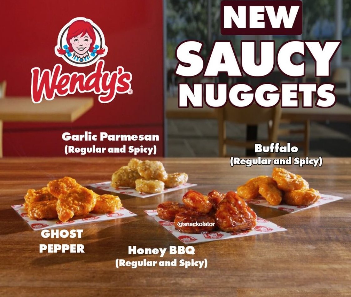Fitz2KTV's tweet photo. I Just Tried The *NEW* Regular Garlic Parmesan Saucy Nuggets From Wendyโs And That Might Be One Of The Best Fast Food Items Of All Time!!! @Wendys Crushed It With These ๐ฅ#Fitz2K #Food #Wendys https://t.co/v34rIpkUF4