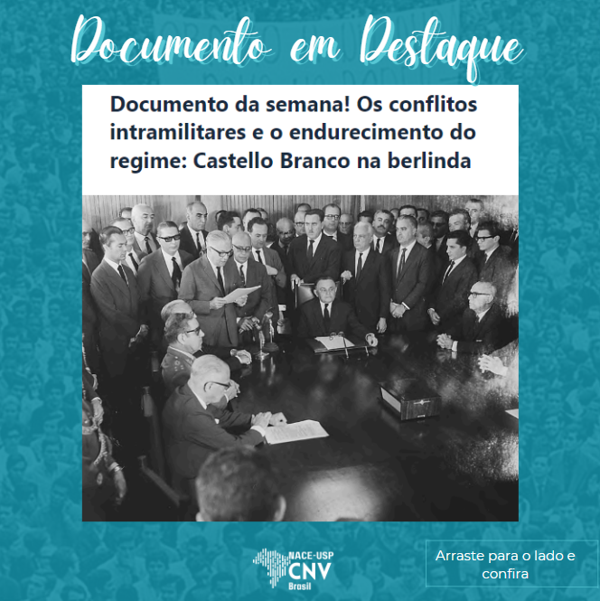 Nacecnvbrasil's tweet photo. Confira a análise do professor Felipe Loureiro (IRI-USP) sobre o documento que revela como o governo Castello Branco instaurou o AI-2, intensificando a tensão política. 

📷Link: https://t.co/WbVC47VD4G
 #NACECNVBrasil #documentoshistorico https://t.co/J8pdc6G25A