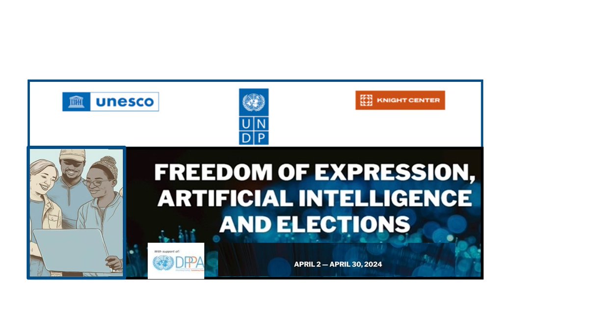UNDP Governance (@undpgov) on Twitter photo 🎉👩🏾💻 Congratulations to the 8,000 electoral practitioners, journalists and academics from 165 countries who participated in the online course MOOC Freedom of Expression, AI and Elections” <a href="/UNESCO/">UNESCO 🏛️ #Education #Sciences #Culture 🇺🇳</a> <a href="/UNDP/">UN Development</a> <a href="/KnightCenterUT/">Knight Center for Journalism in the Americas</a> <a href="/UNDPPA/">UN Political and Peacebuilding Affairs</a>. bit.ly/Participantsfe…. Stay tuned for more! 🎉👩🏾💻 Congratulations to the 8,000 electoral practitioners, journalists and academics from 165 countries who participated in the online course MOOC Freedom of Expression, AI and Elections” <a href="/UNESCO/">UNESCO 🏛️ #Education #Sciences #Culture 🇺🇳</a> <a href="/UNDP/">UN Development</a> <a href="/KnightCenterUT/">Knight Center for Journalism in the Americas</a> <a href="/UNDPPA/">UN Political and Peacebuilding Affairs</a>. bit.ly/Participantsfe…. Stay tuned for more!