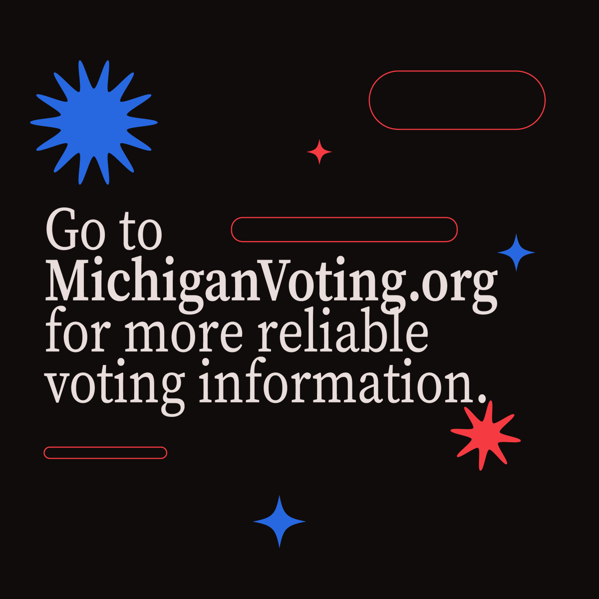 mippadvocates's tweet photo. The November election is right around the corner, and the primary election is even sooner. Now is a great time to add a reminder to your calendar and make your plan to vote!🗳️
• 📅 Primary: August 6, 2024
• 📅 General: November 5, 2024
#michiganvoter #vote #MIMegaphone https://t.co/I1Yus5vv2l