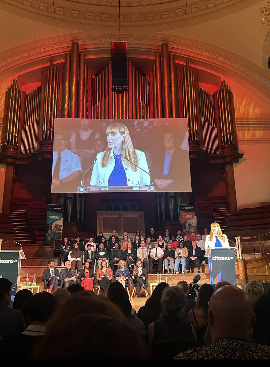 The Lab team were thrilled to be with <a href="/CitizensUK/">Citizens UK</a> for their general election assembly tonight. Such wonderful energy in the room.