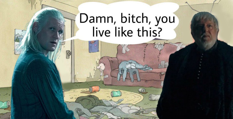 slayingchaos's tweet photo. daemon when he got to harrenhal https://t.co/KJwRli6wE4
