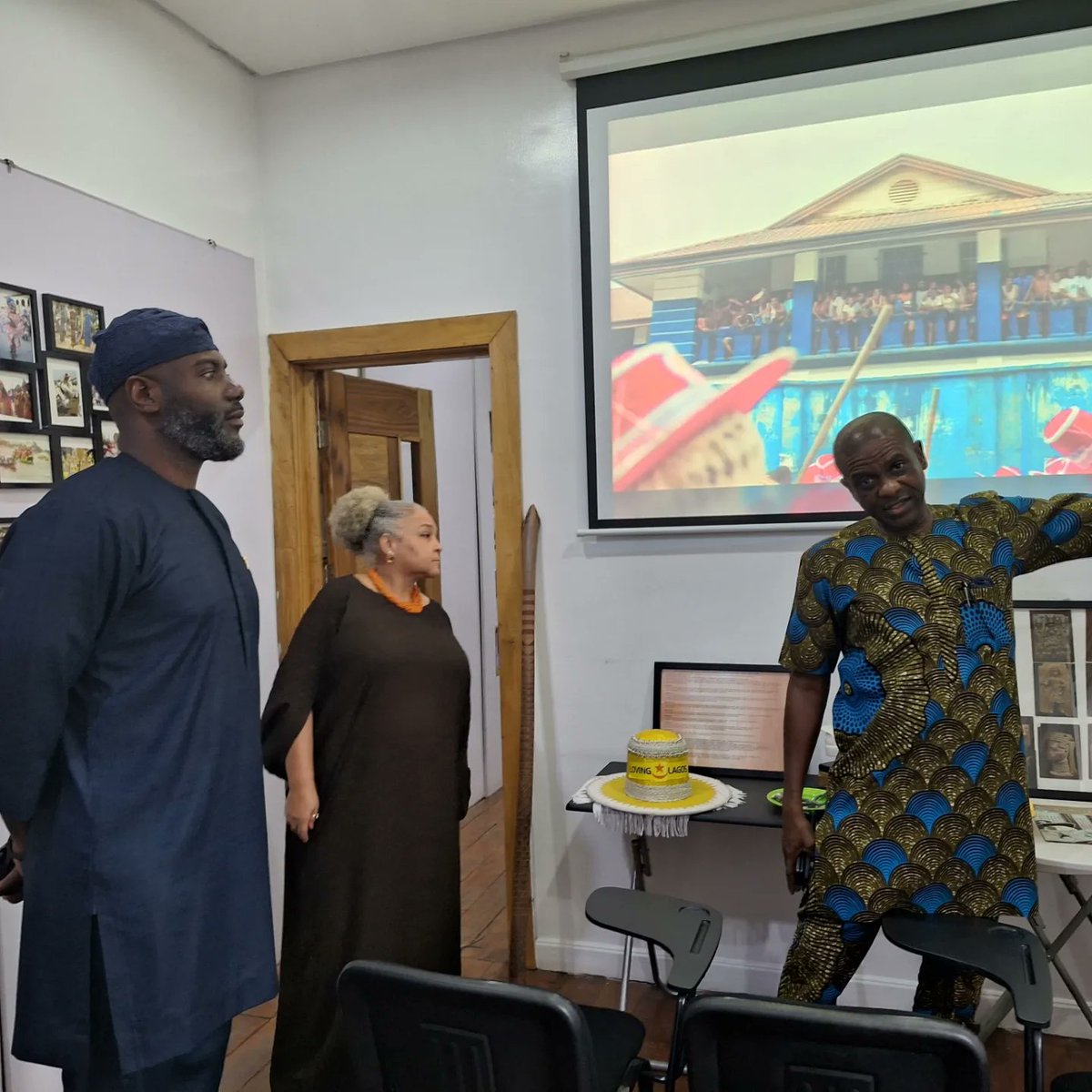 DuksyG's tweet photo. Delighted to have been invited to join the @lovinglagos team to welcome Olugbile Holloway -the DG of the @ncmmng to Onikan House. https://t.co/EHEJGtP3ca