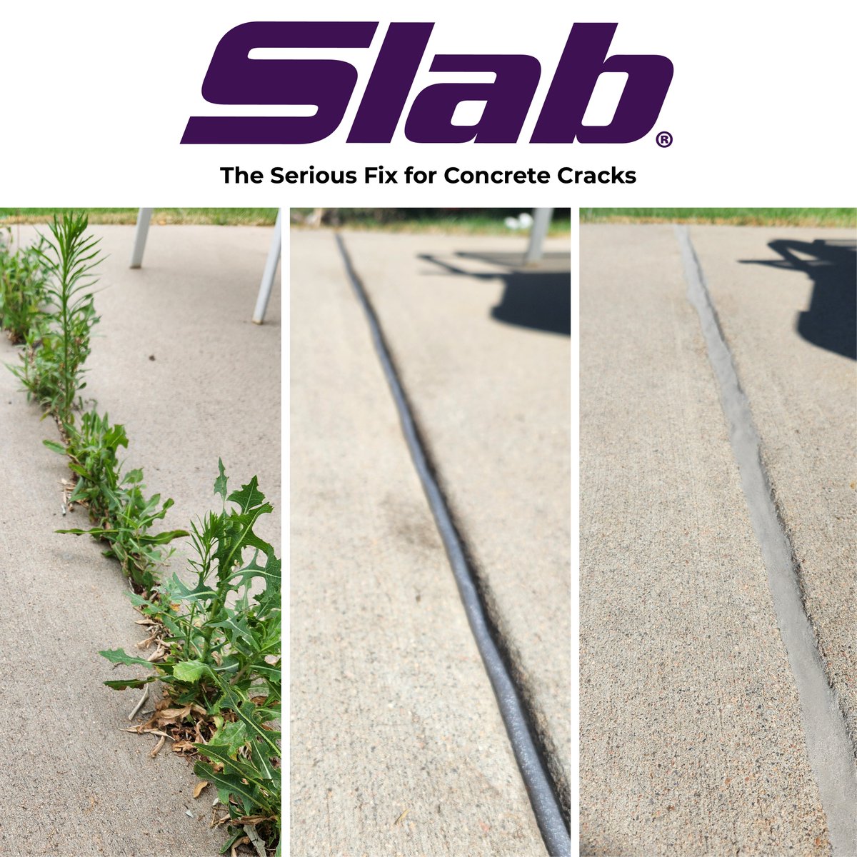Not exactly the "lush, outdoor oasis' you" had in mind? Slab can help.

#Slab #Sashco #BackyardOasis #Yardwork #Concretefix #ConcreteCracks