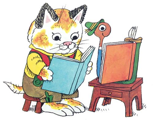 An introvert's social
(art by Richard Scarry)
