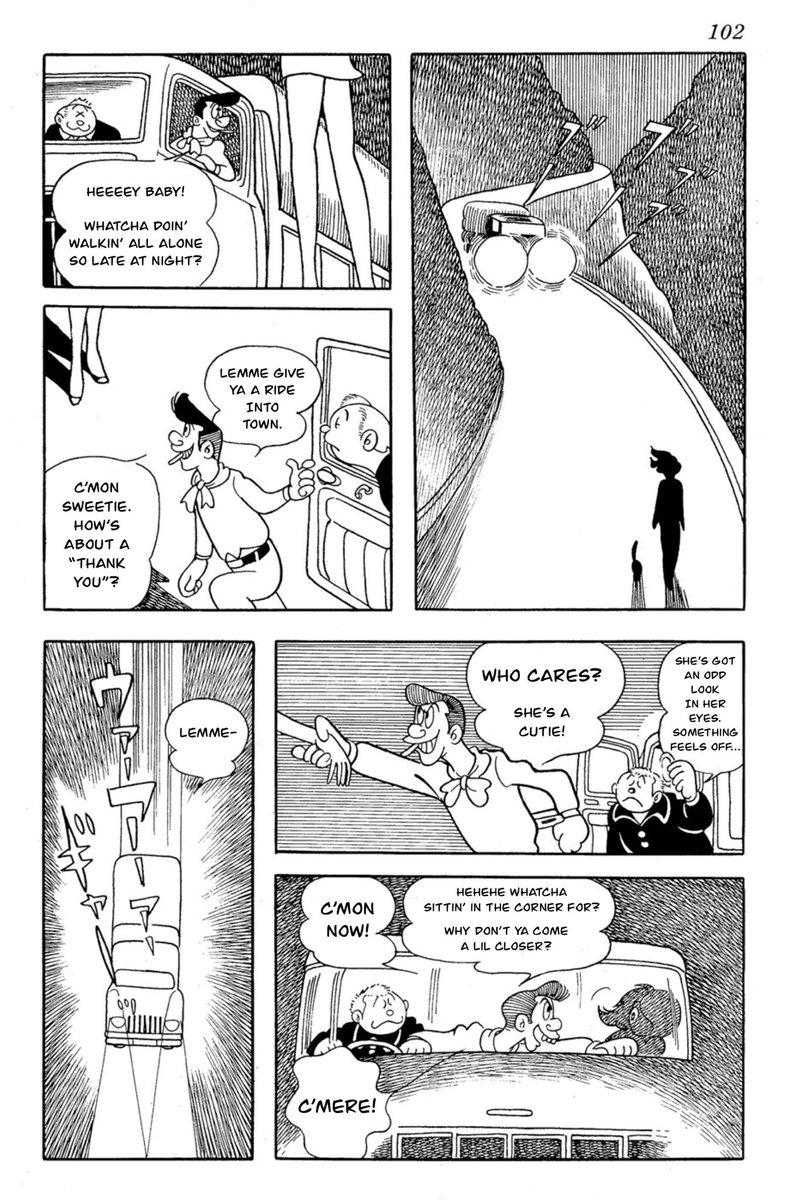 I translated Osamu Tezuka's 1968 sci-fi manga Shammy 1000!
It's about a race of cat-like aliens who've come to Earth in search of love. 