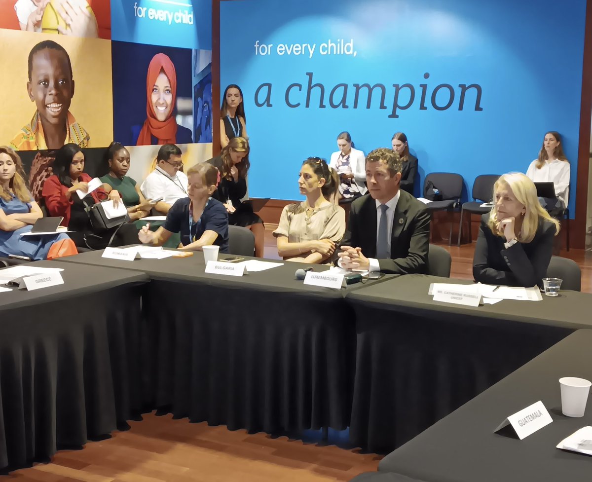 Catherine Russell (@unicefchief) on Twitter photo At today's meeting with the Group of Friends of #Children & the <a href="/GlobalGoals/">Global Goals</a>, I urged all stakeholders to strengthen action & investment to end malnutrition & mitigate the impacts of climate change on children.
My thanks to this important group for the commitment to children. At today's meeting with the Group of Friends of #Children & the <a href="/GlobalGoals/">Global Goals</a>, I urged all stakeholders to strengthen action & investment to end malnutrition & mitigate the impacts of climate change on children.
My thanks to this important group for the commitment to children.