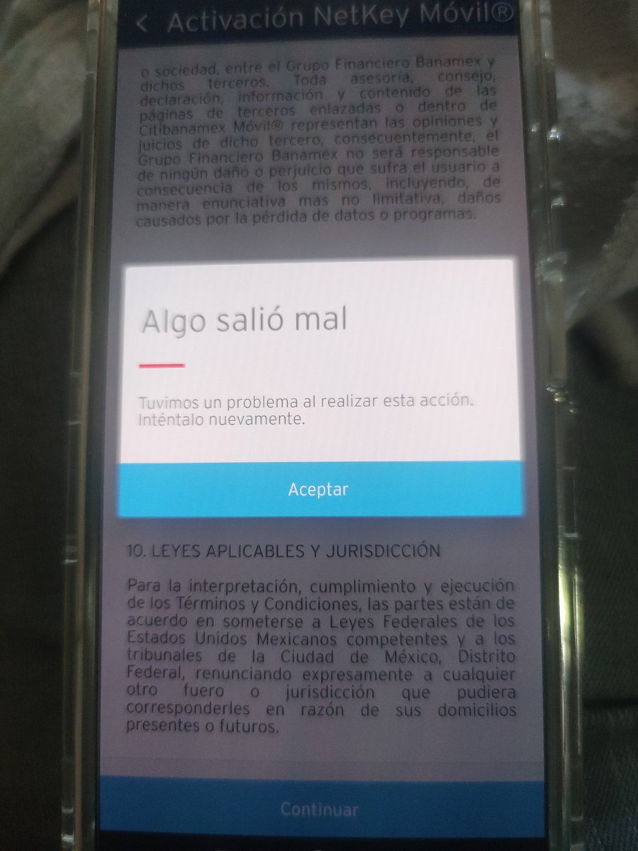 edna_armstrong's tweet photo. Que onda @Citibanamex , no sirve el sistema para activar el netkey? Fui a sucursal a activar, la app marca error y nomás me dijeron que siguiera insistiendo... Desde el viernes, ya lunes y sigue igual, que onda?? https://t.co/9GiHrE4L3C