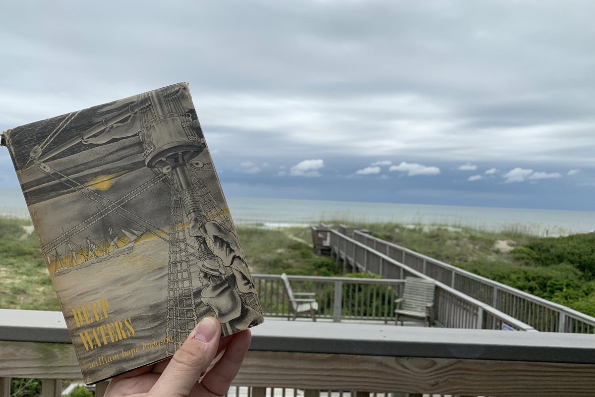 JMillsJr's tweet photo. Vacation reading, day one.
With esteemed thanks to @Weird_Friction for the recommendation
#WeirdFiction #Horror #WeirdHorror #WeirdTerror #Books https://t.co/seLgYNBltL