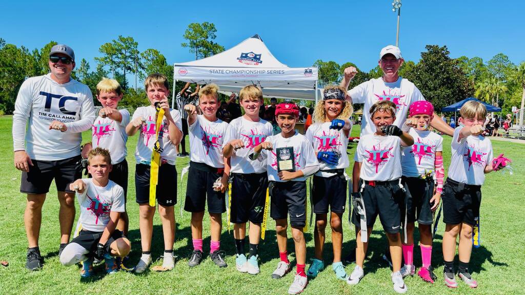 TC Foundation 9U wins Florida Flag Championship in Palm Coast…Continuing to represent the Foundation in a positive way, on &amp; off the field ❤️ #givingback
