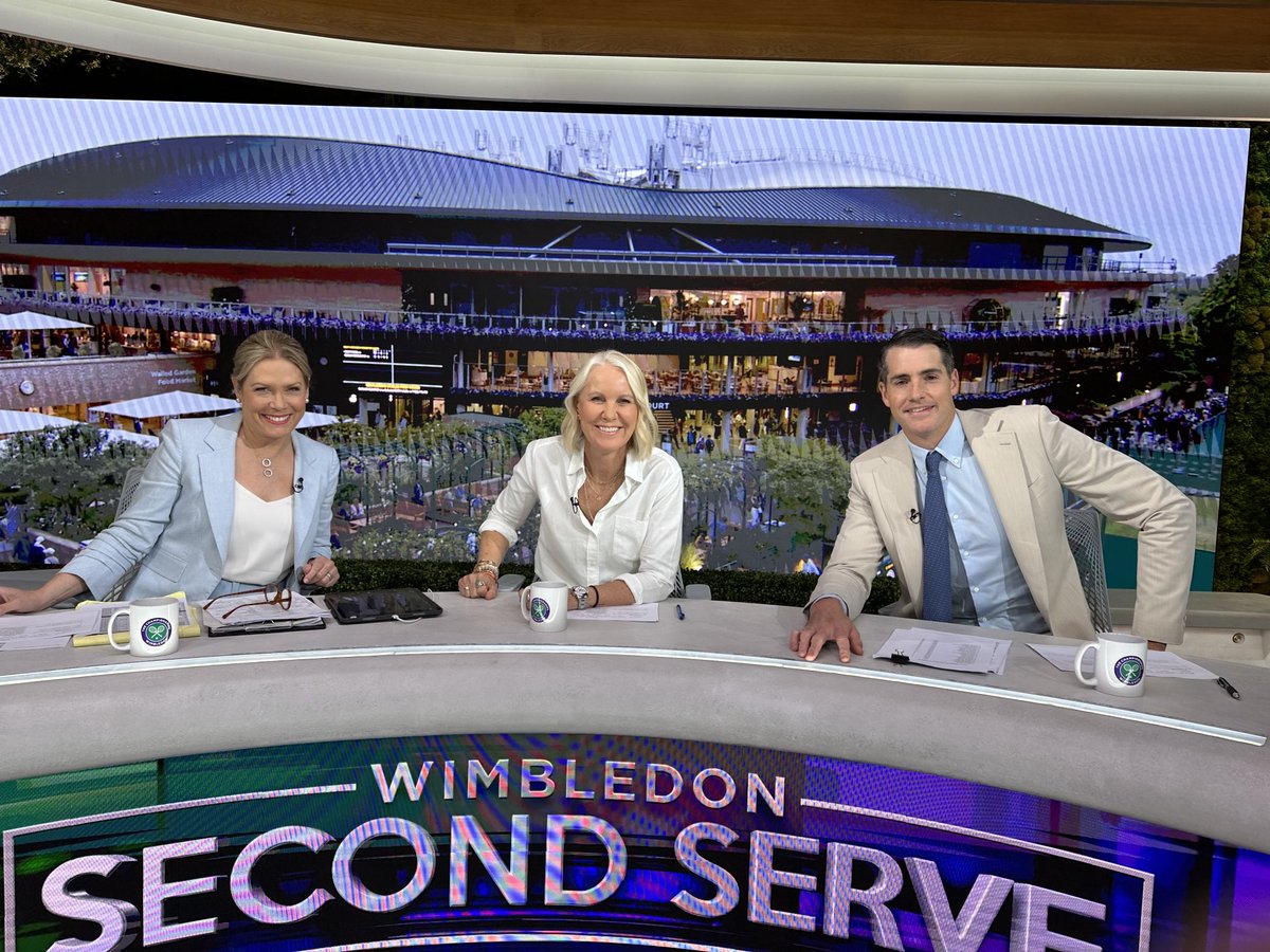 rennaestubbs's tweet photo. Here we go @espn @Wimbledon #SecondServe https://t.co/uMzYY1OTfs