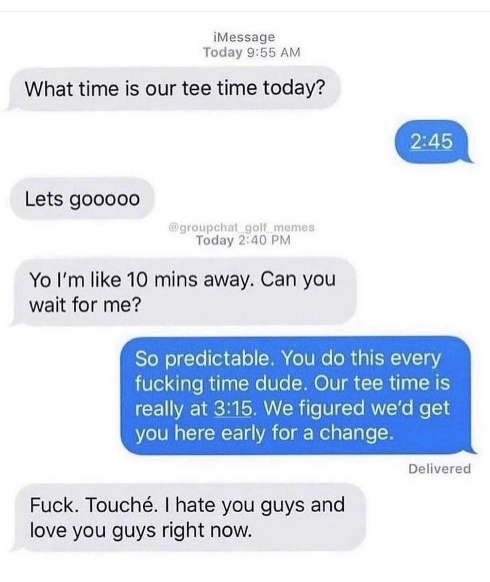 PGATUOR's tweet photo. We all have this friend.

(Via IG / groupchatgolf) https://t.co/0Rk0YAjzOj