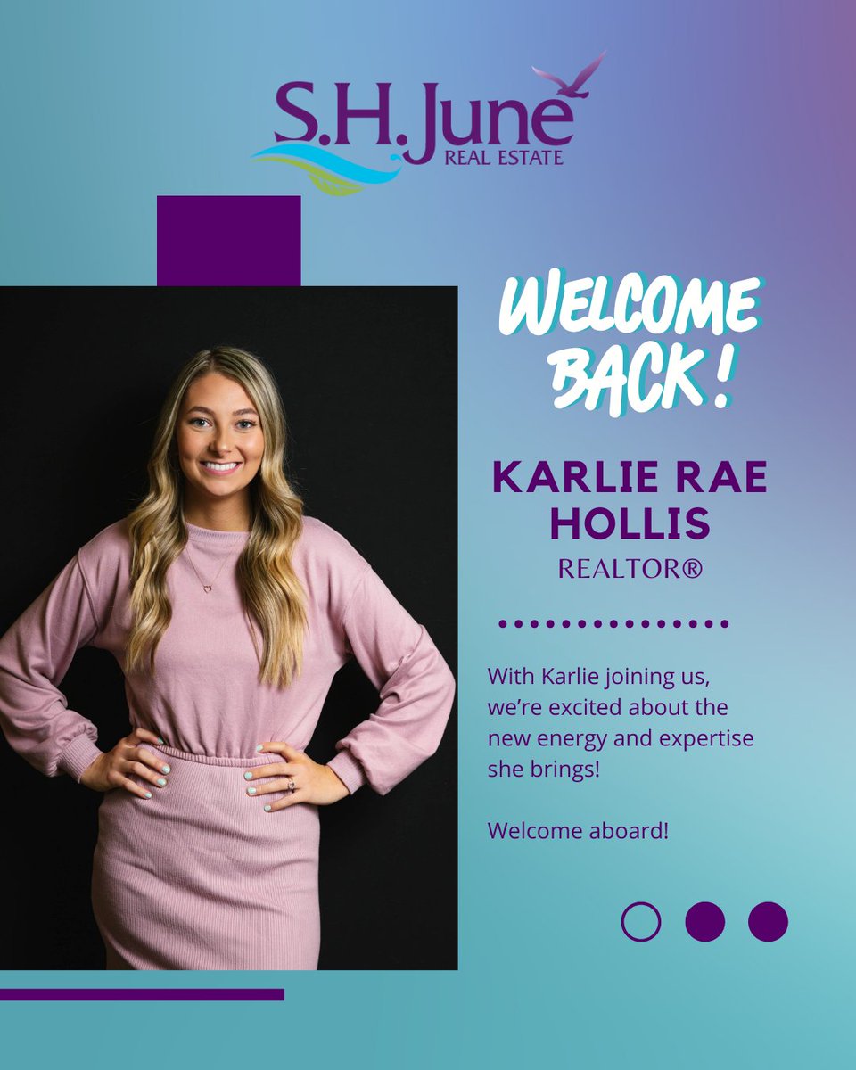 shjunerealty's tweet photo. Thrilled to welcome Karlie Rae Hollis back! Licensed in SC & NC, her passion for real estate is invaluable. Excited for new beginnings and successful deals in Myrtle Beach and beyond! 🌴🏖️ #WelcomeToTheTeam #RealtorLife #MyrtleBeachRealEstate #SCHome https://t.co/xV2aB4ILwu