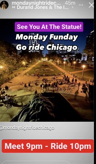 ChiCritMass's tweet image. Monday Night Ride. 10pm tonight. Come out &amp;amp; ride #Chicago #bikechi from insta!! #fixie