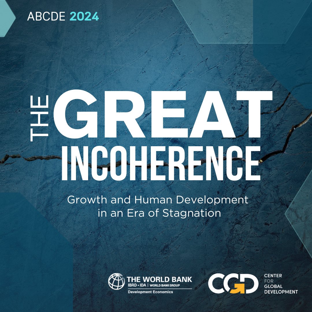Center for Global Development (@cgdev) on Twitter photo On July 9-10, join CGD experts for the <a href="/WorldBank/">World Bank</a> & <a href="/CGDev/">Center for Global Development</a> Annual Bank Conference on Development Economics as they tackle critical challenges the world is facing.
🌟Ft: <a href="/rglenner/">Rachel Glennerster</a>, <a href="/LHSummers/">Lawrence H. Summers</a>, @MasoodCGD, <a href="/kfajayi/">Kehinde Ajayi</a>, @eeshani_kandpal, & <a href="/ThomasGinnDC/">Thomas Ginn</a>. RSVP:
bit.ly/4aRjUo8 On July 9-10, join CGD experts for the <a href="/WorldBank/">World Bank</a> & <a href="/CGDev/">Center for Global Development</a> Annual Bank Conference on Development Economics as they tackle critical challenges the world is facing.
🌟Ft: <a href="/rglenner/">Rachel Glennerster</a>, <a href="/LHSummers/">Lawrence H. Summers</a>, @MasoodCGD, <a href="/kfajayi/">Kehinde Ajayi</a>, @eeshani_kandpal, & <a href="/ThomasGinnDC/">Thomas Ginn</a>. RSVP:
bit.ly/4aRjUo8