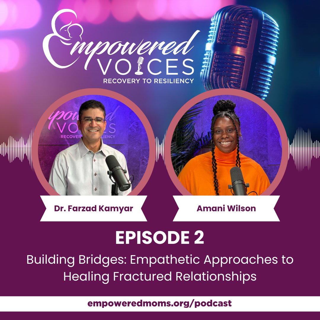 Episode 2 of EMPOWERED Voices is now out, focusing on rebuilding trust and understanding between mothers with substance use and families through empathy and communication. Watch on YouTube or listen wherever you get your Podcasts. For links, visit empoweredmoms.org/podcast.