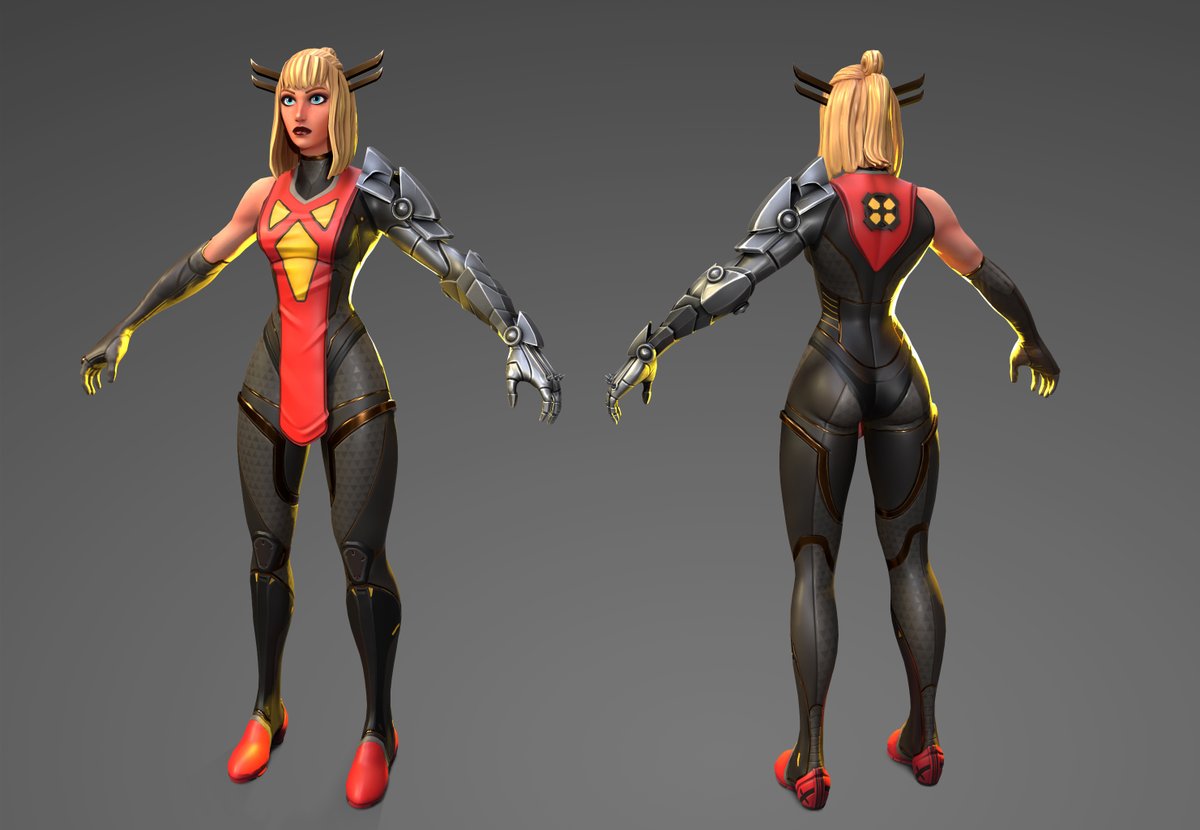 AXantal's tweet photo. 1/2 Ya está acabada, Magik en el estilo de Fortnite, basada en el rediseño de @kristaferanka para la FlameCon del 2017.
Dejo el link al post de Artstation: https://t.co/QuJ0zFBXf1

#Fortnite #Marvel #blender #Painter #MCU #season4 #fanart #games #xmen #gameready #characterart https://t.co/IdUNFAaIuV