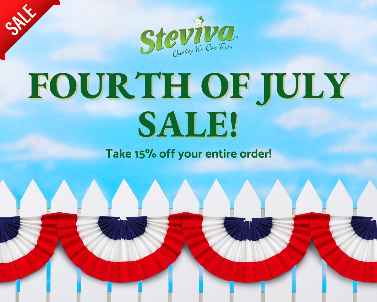 steviva's tweet photo. Whether you're making a savory marinade for the #barbeque, baking delicious desserts, or mixing up refreshing drinks, our #naturalsweeteners are perfect for replacing or reducing sugar in your holiday spread! Get the #discountcode: https://t.co/o7n5g5urPN https://t.co/dC0N83oKQN