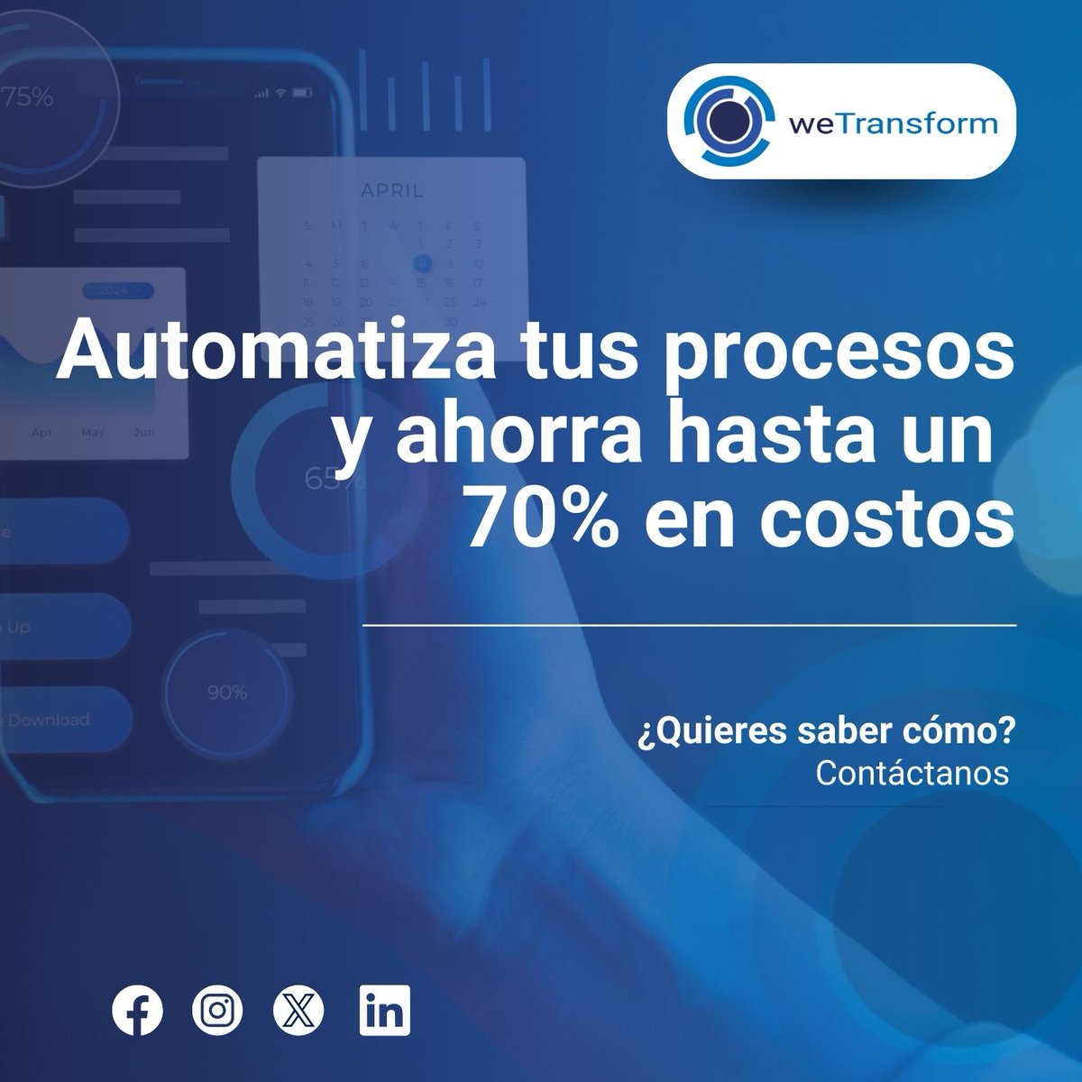 WeTransformmx's tweet photo. Reducimos hasta un 70% en costos de desarrollo, permitiéndote enfocarte en el crecimiento de tu negocio. Mejora la eficiencia operativa y la experiencia del cliente con nuestras soluciones personalizadas. 
📞 +52 55 41 6906 93
#TransformaciónDigital #DesarrolloDeAplicaciones https://t.co/xkmkjDLBVo