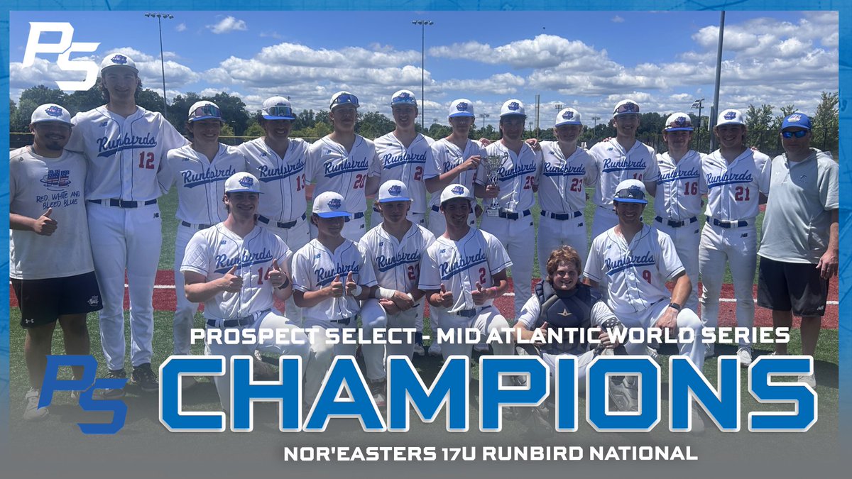 Mid Atlantic World Series 17U/18U Champions🏆 #MidAtlanticWS

Nor'easters 17U Runbird National @NoreastersBall