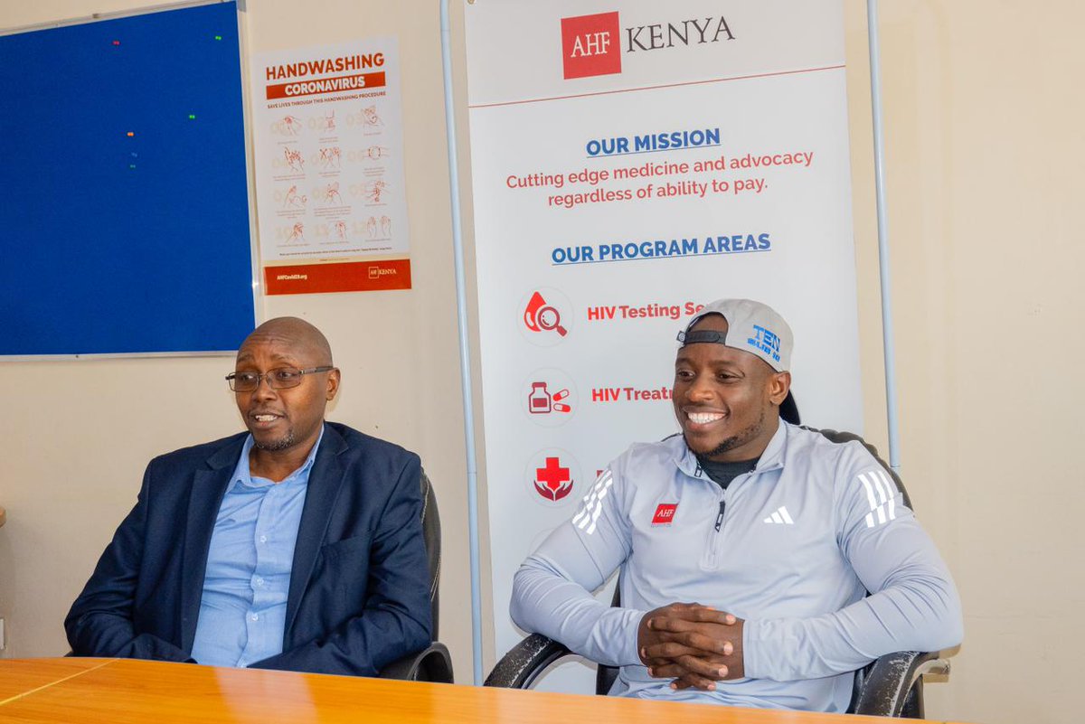 ahfkenya's tweet photo. Today, AHF Kenya had the honor of hosting @Ferdiomanyala  an AHF Champion, to discuss various upcoming events and programs to be implemented collaboratively. We are excited about the impactful work ahead and look forward to making a significant difference together. https://t.co/j7bv01H9cc
