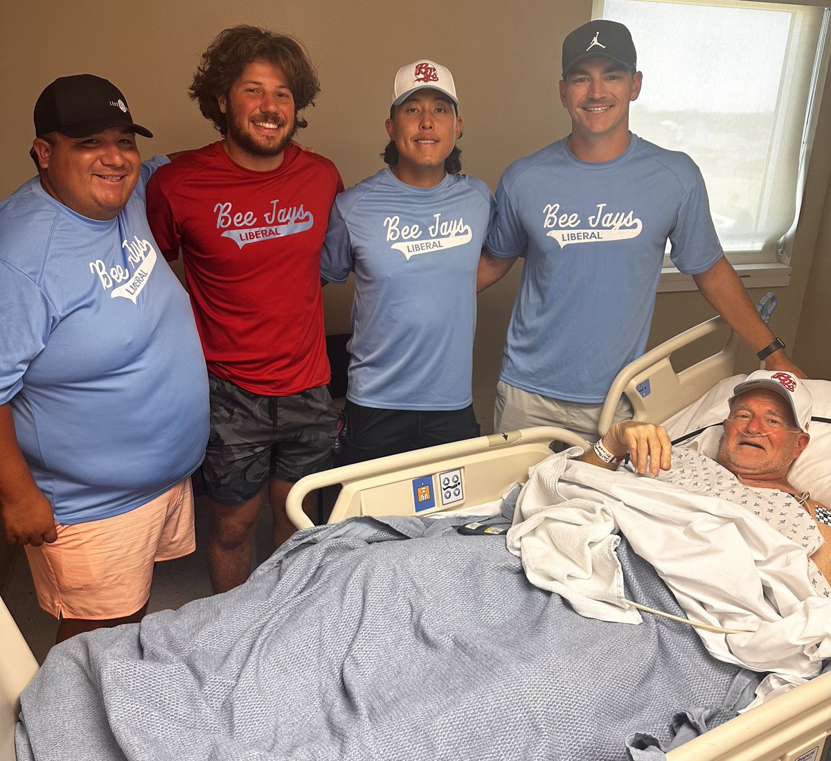 In a display of community and compassion, Bee Jay baseball players and coaches visited a special patient at SWMC who unfortunately won't be able to attend the 4th of July game.

This dedicated fan traveled all the way from Houston.